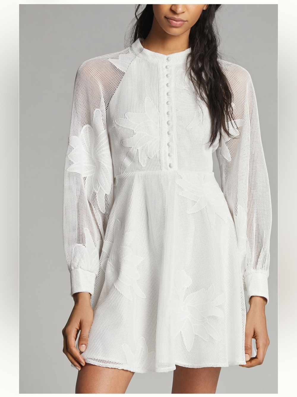 Anthropologie X Mare Mare Sabine Embroidered Mini Dress